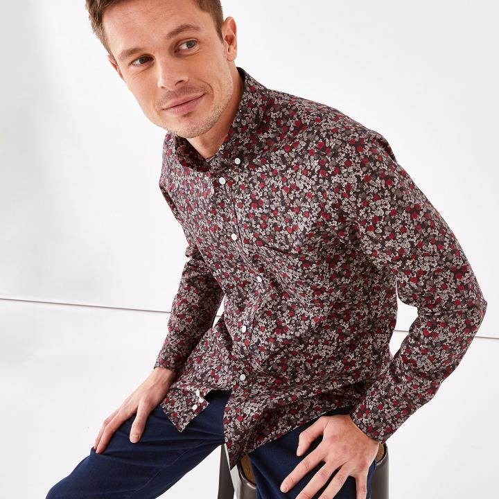 chemise homme fleurie eden park