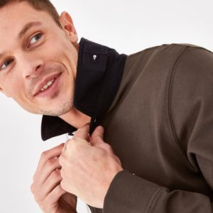 Maillot kaki en coton Eden Park