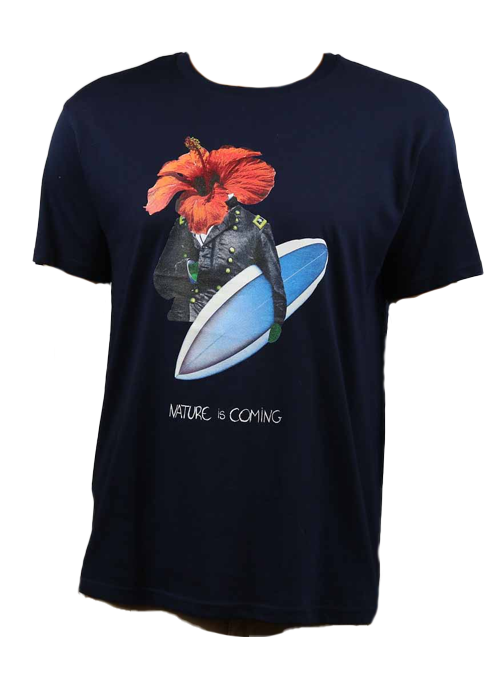 T-shirt Navy Hawai Nature is coming
