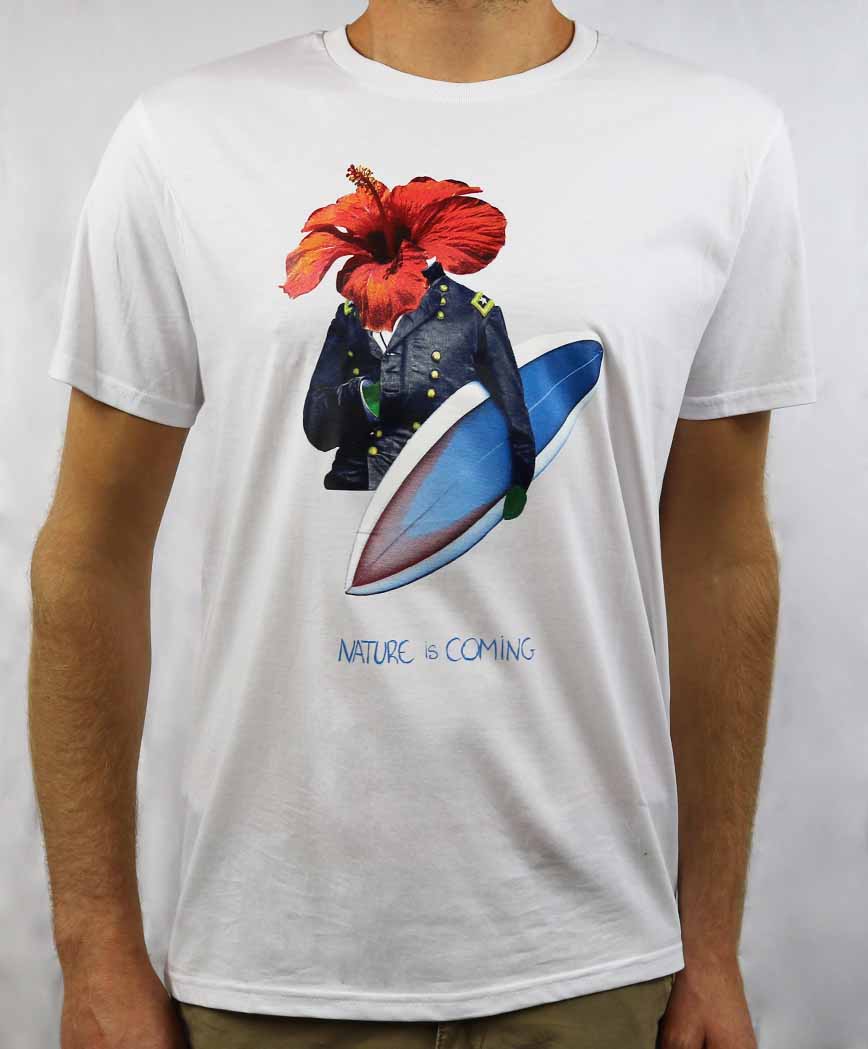 T-shirt White Hawai Nature is coming