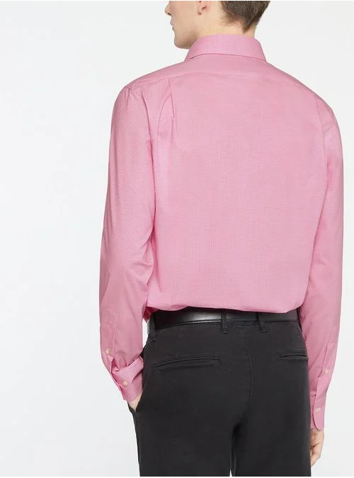 Chemise rose légère en coton piqué Ralph Lauren