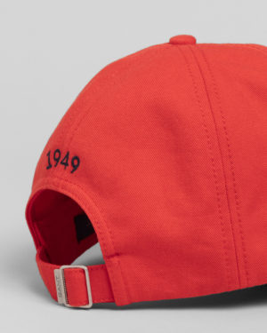 Casquette rouge en sergé contrastante Gant