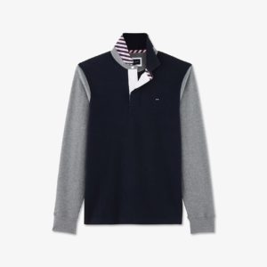 Polo bleu marine avec numéro 10 Eden Park