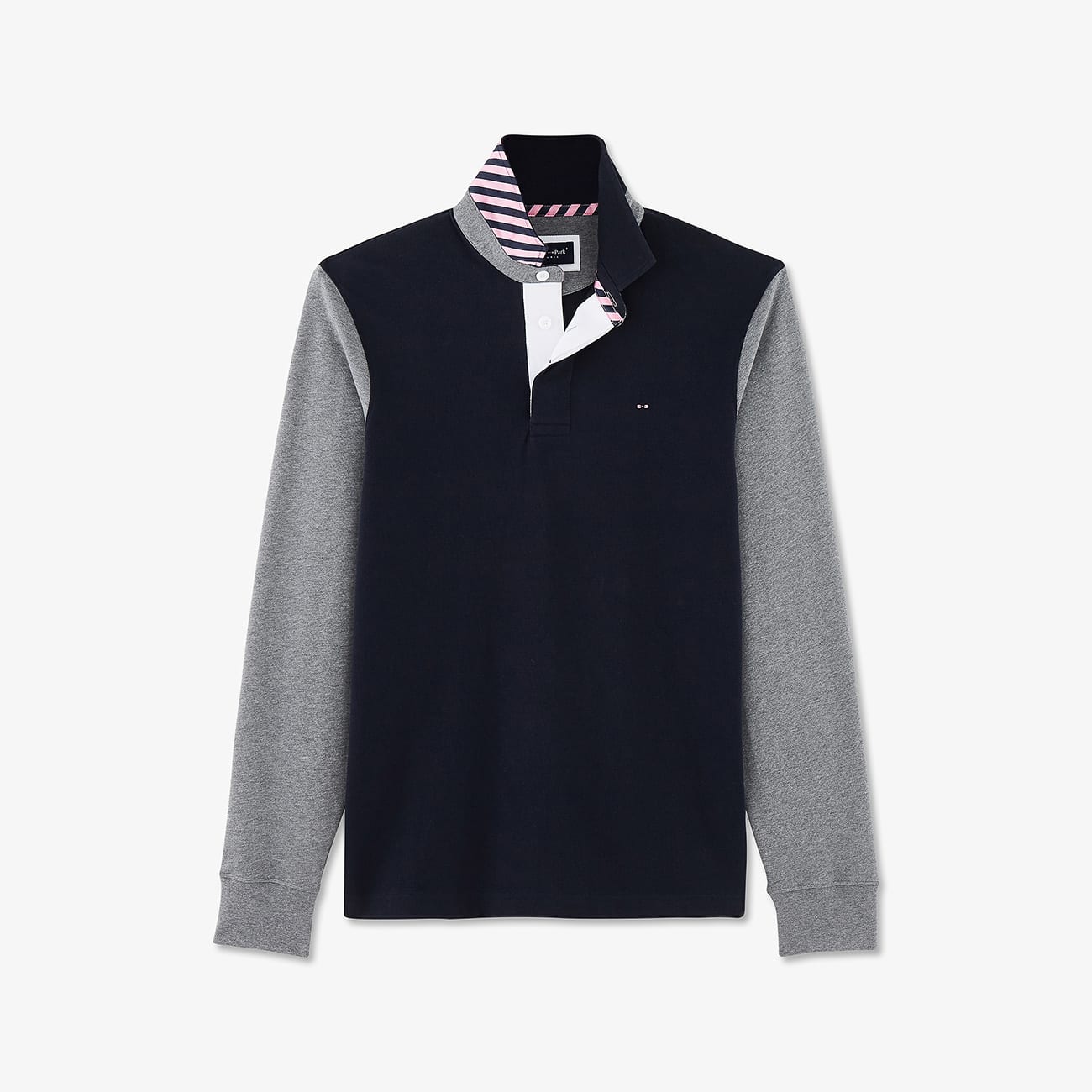 Polo bleu marine avec numéro 10 Eden Park