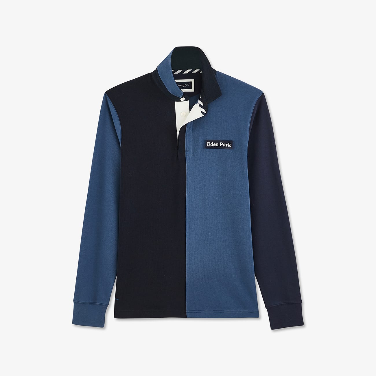 Polo tricolore avec broderie XXL Eden Park