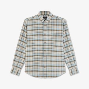 Chemise bleue à carreaux Eden Park