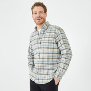 Chemise bleue à carreaux Eden Park