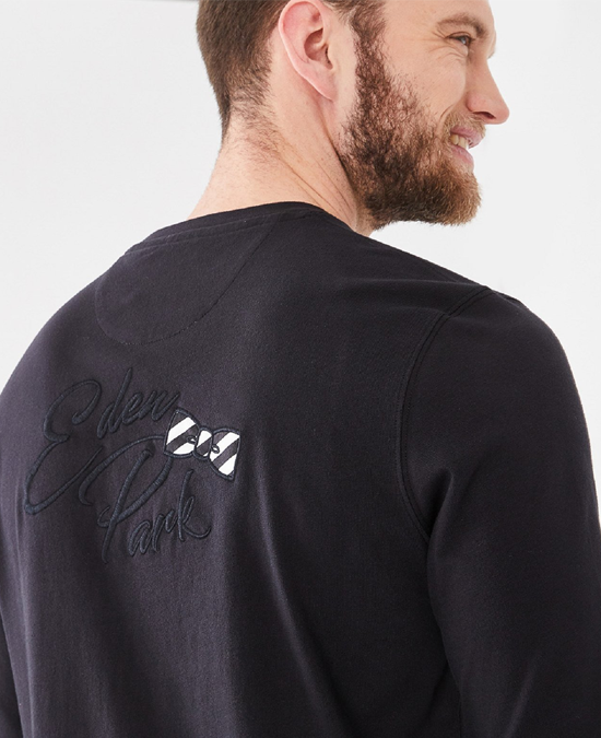 Tee-shirt noir en jersey Eden Park