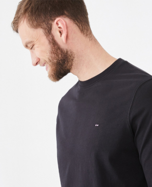 Tee-shirt noir en jersey Eden Park