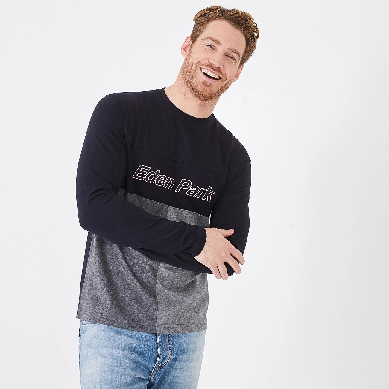 Tee-shirt marine en jersey Eden Park