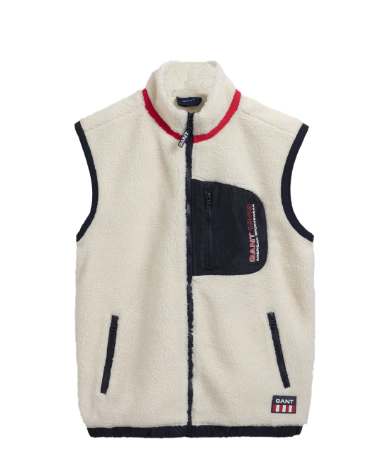 Veste sans manches en polaire sherpa Gant