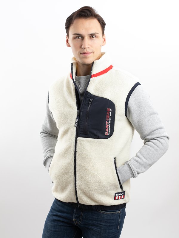 Veste sans manches en polaire sherpa Gant