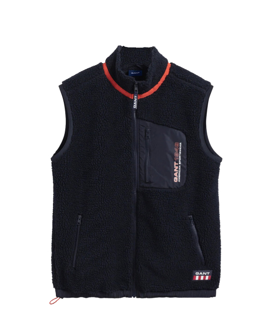 Veste sans manches en polaire sherpa Gant