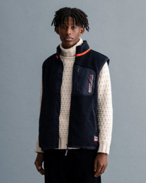 Veste sans manches en polaire sherpa Gant