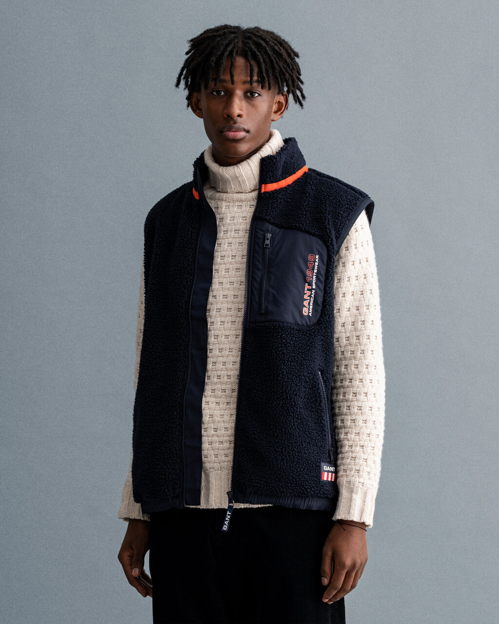 Veste sans manches en polaire sherpa Gant