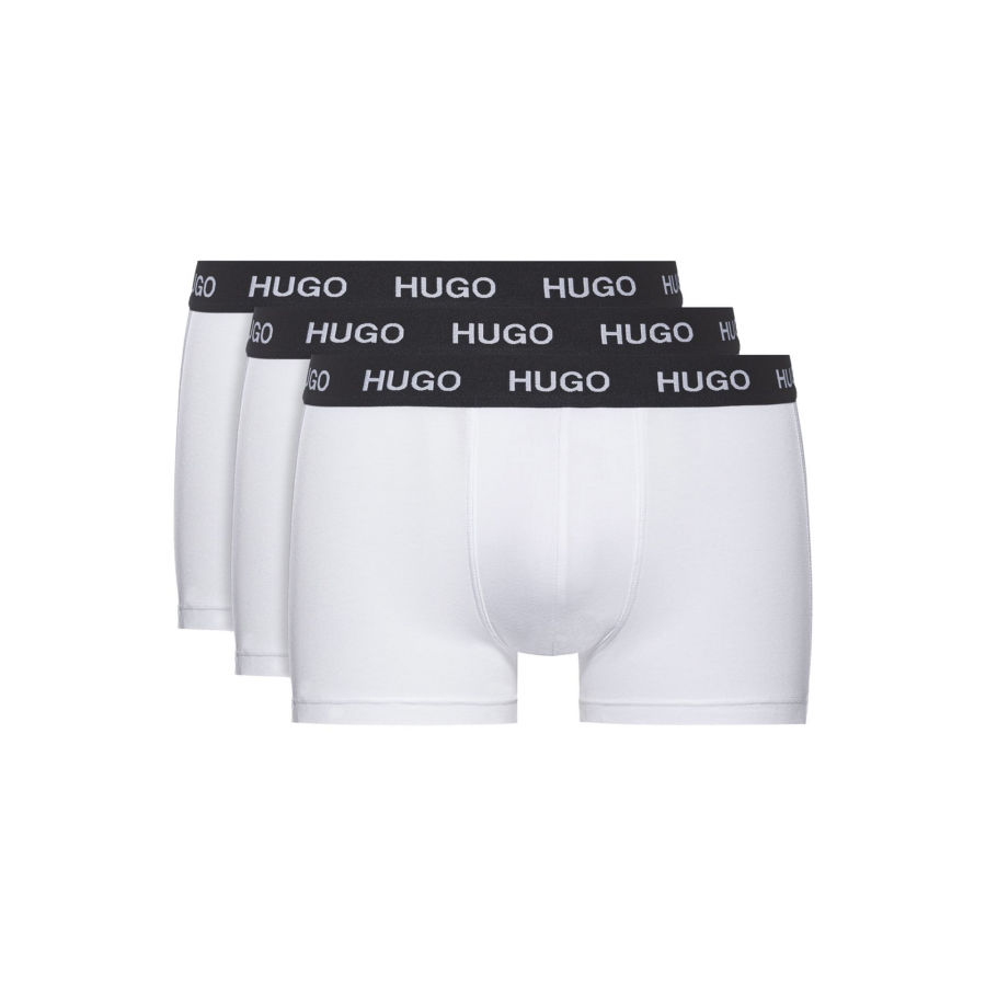 Boxers blanc Trunk lot de 3 Hugo Boss