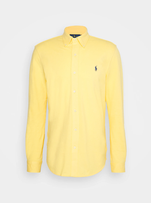 Chemise jaune légère en coton piqué Ralph Lauren