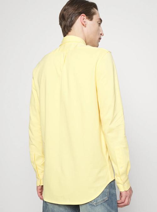 Chemise jaune légère en coton piqué Ralph Lauren
