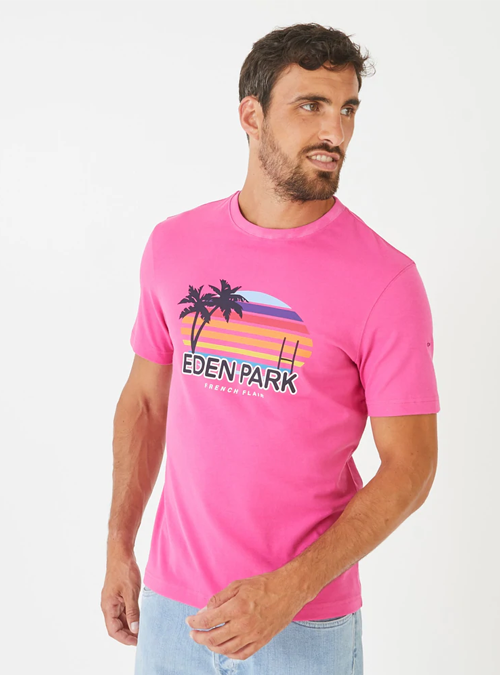 Tee-shirt rose French Flair Eden Park