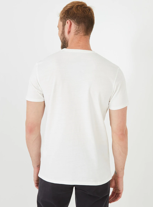 Tee-shirt blanc à col rond Eden Park