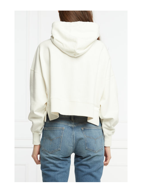 Sweat blanc oversize à capuche Ralph Lauren