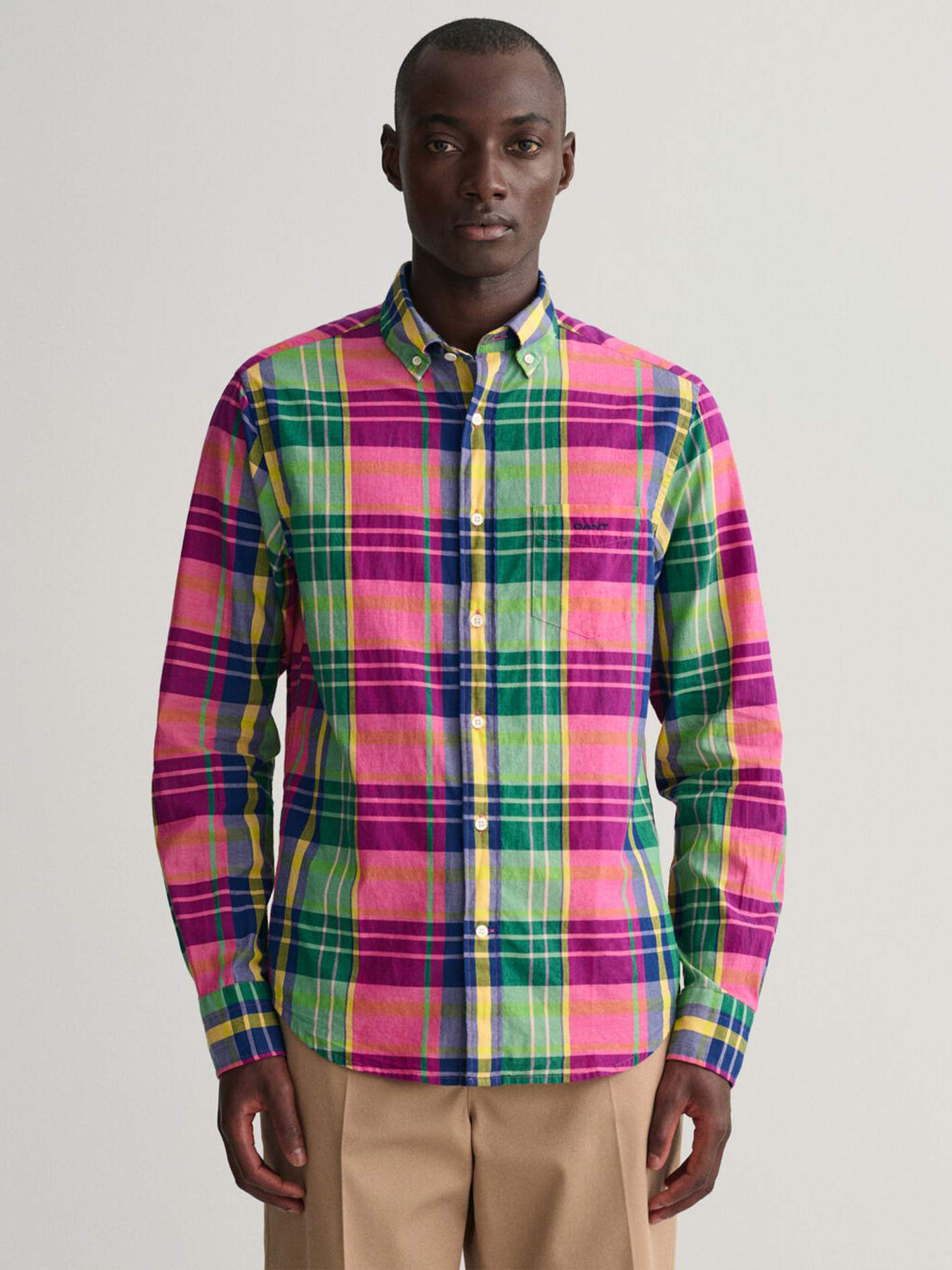 Chemise a carreau rouge Gant