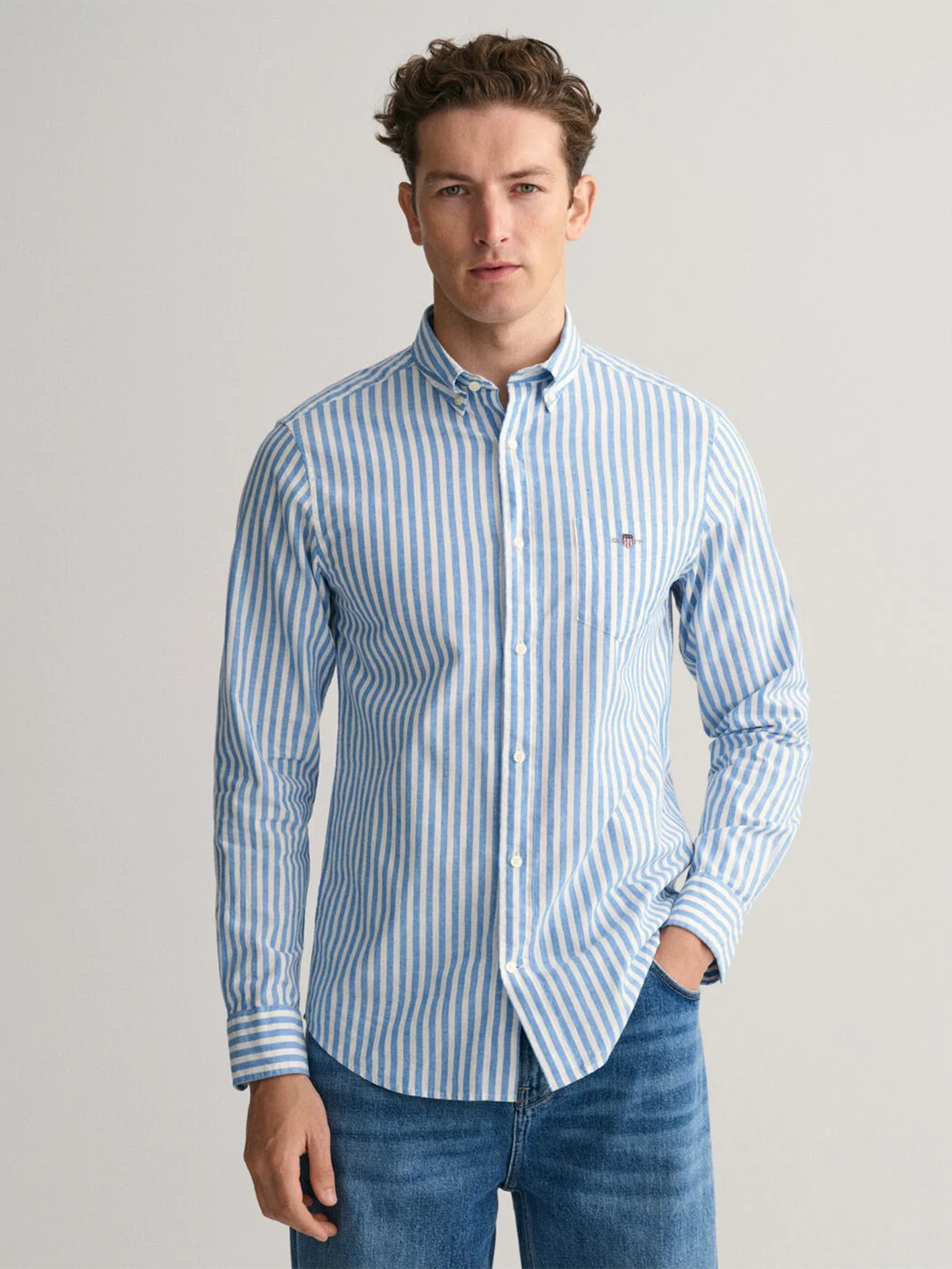 Chemise bleu Gant