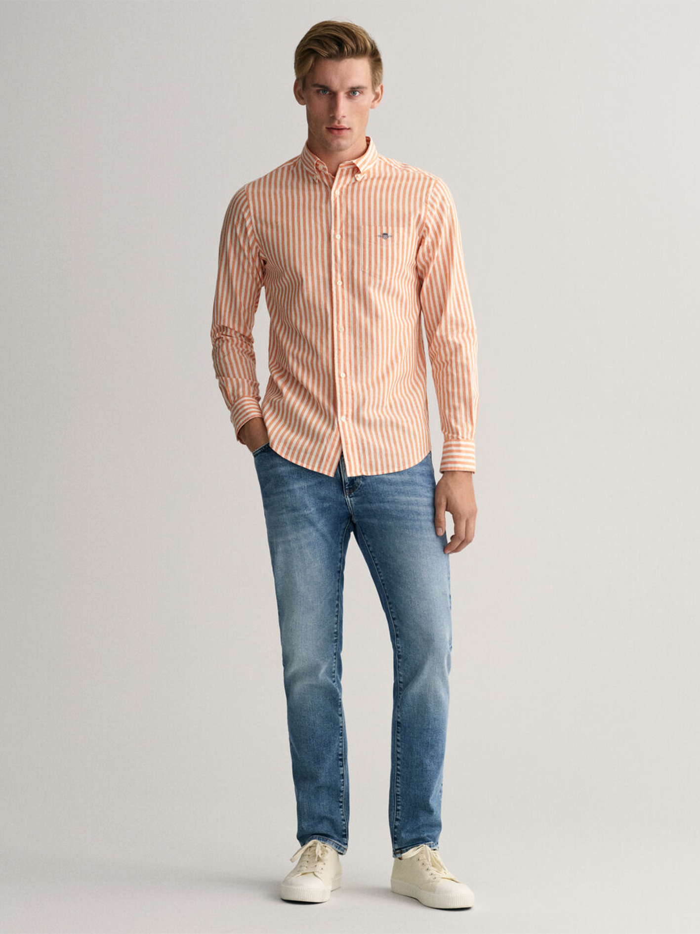 Chemise orange Gant