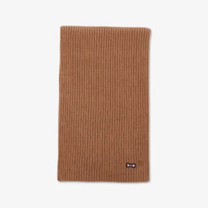 Echarpe marron claire côtelée Eden Park