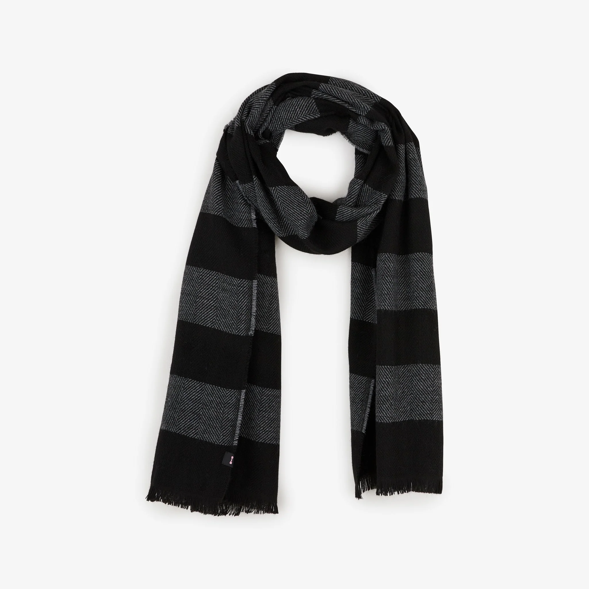 Echarpe noire cerclée Eden Park
