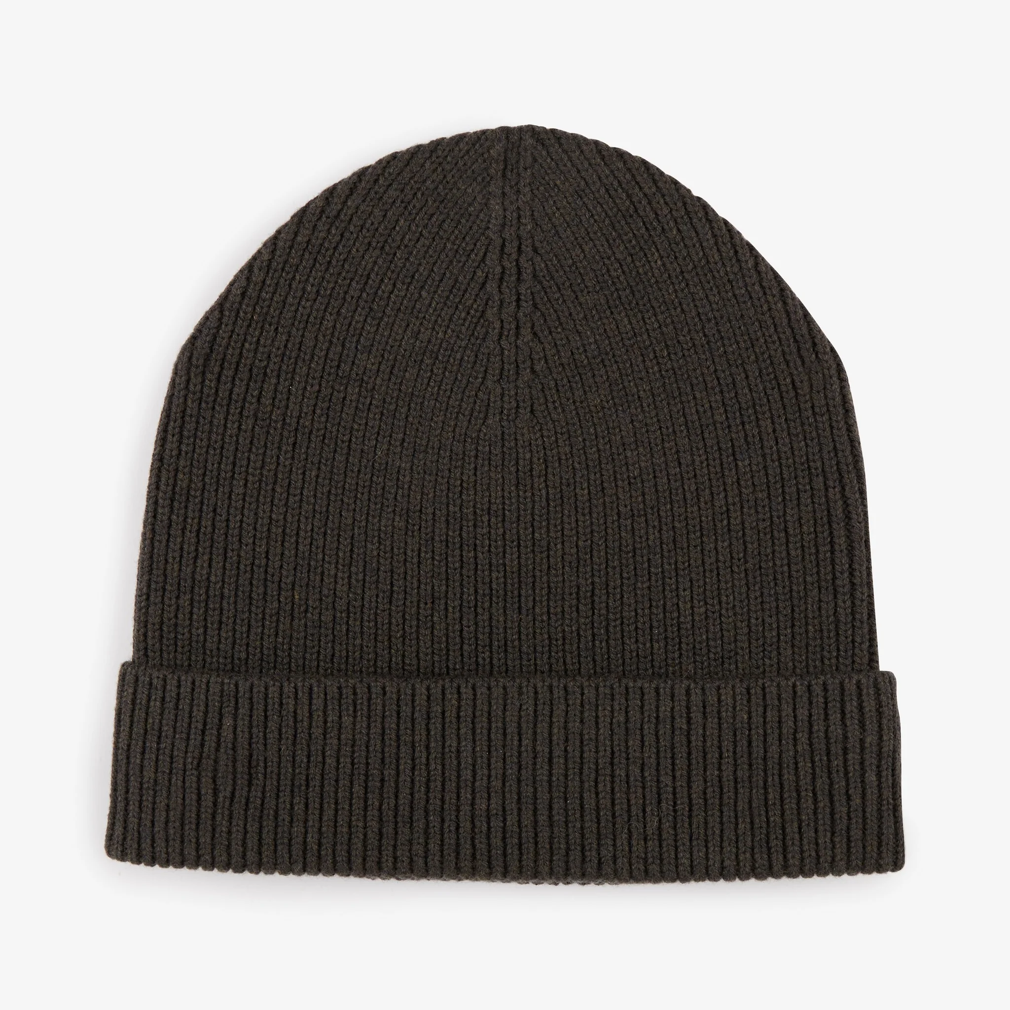 Bonnet kaki foncé côtelé en laine mélangée Eden Park – Image 2