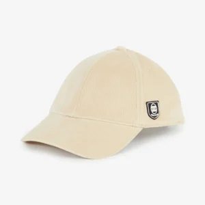 Casquette écrue en velours côtelé Eden Park