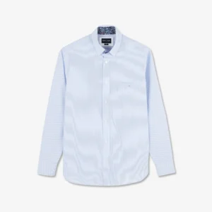 Chemise bleue à rayures Eden Park