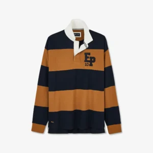 Maillot marron manches longues à rayures Eden Park